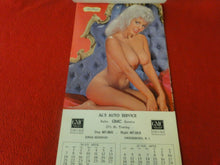 Load image into Gallery viewer, Vintage Semi-Nude Pinup Wall Calendar 1972 Al&#39;s Auto Service                   H
