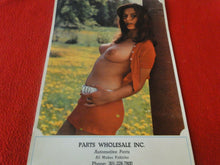 Load image into Gallery viewer, Vintage Semi-Nude Pinup Wall Calendar 1974 Parts Wholesale Inc.                H
