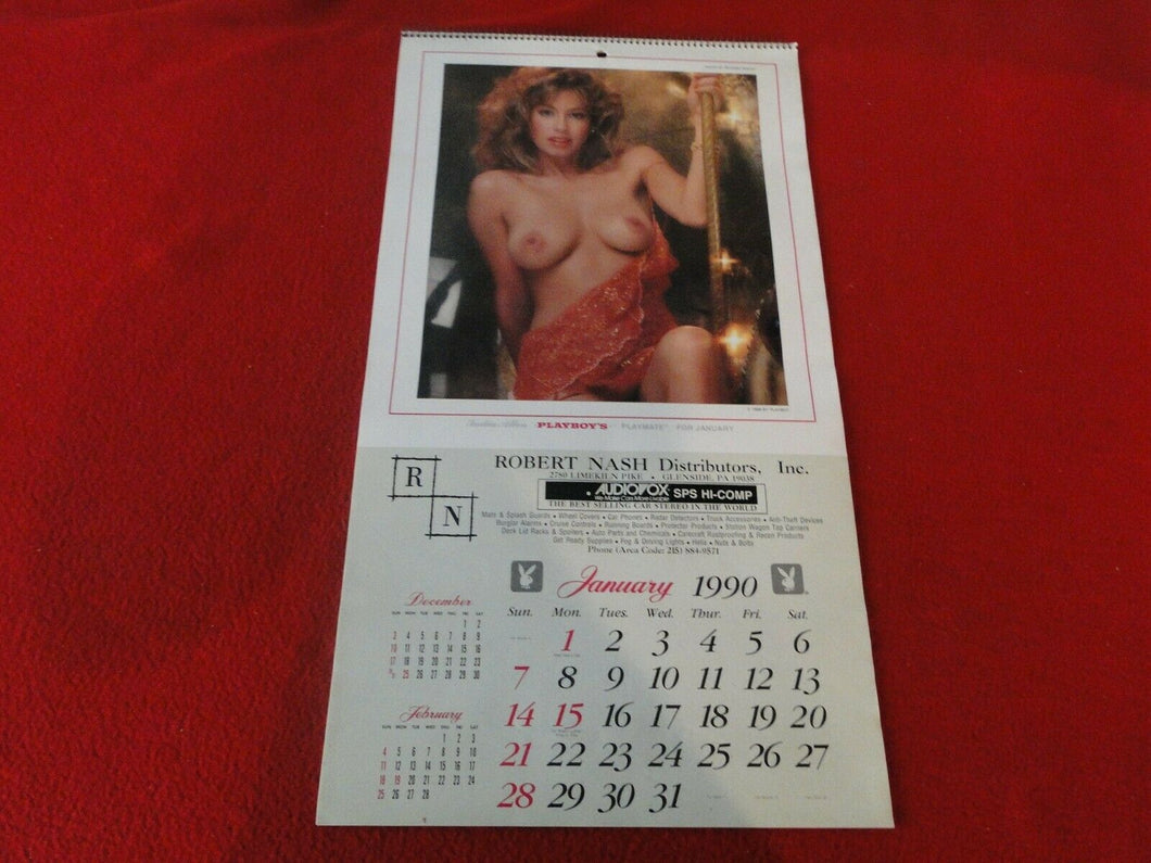 Vintage Semi-Nude Pinup Wall Calendar 1990 Playboy Robert Nash                 H