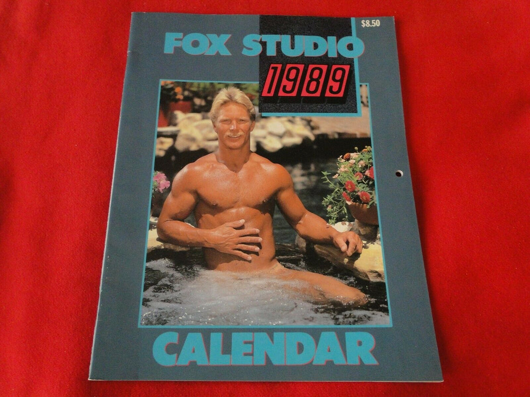 Vintage 18 Year Old + Sexy Erotic Gay Adult Calendar Fox Studio 1989          G2