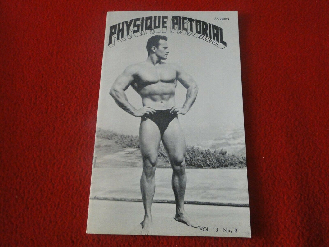 Vintage Erotic Sexy Gay Interest Magazine Physique Pictorial 1963 V.13 #3     HJ