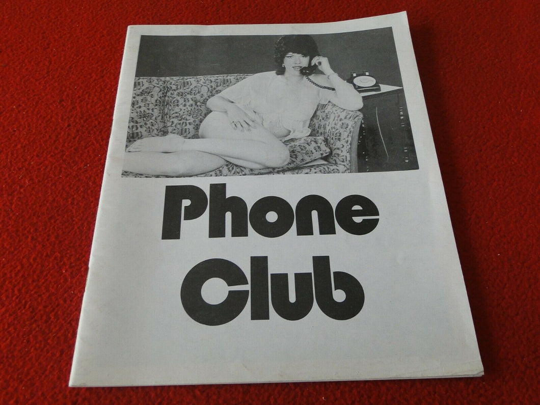 Vintage 18 Y.O. + Erotic Sexy Men's Adult Magazine Phone Club                G54
