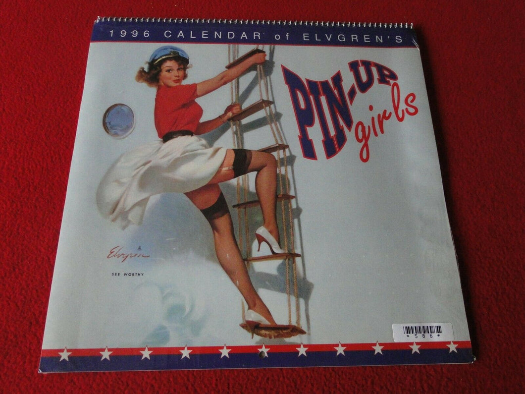 Vintage Large Semi-Nude Pinup Wall Calendar 1995 Pin-Up Girls Elvgren SEALED   C