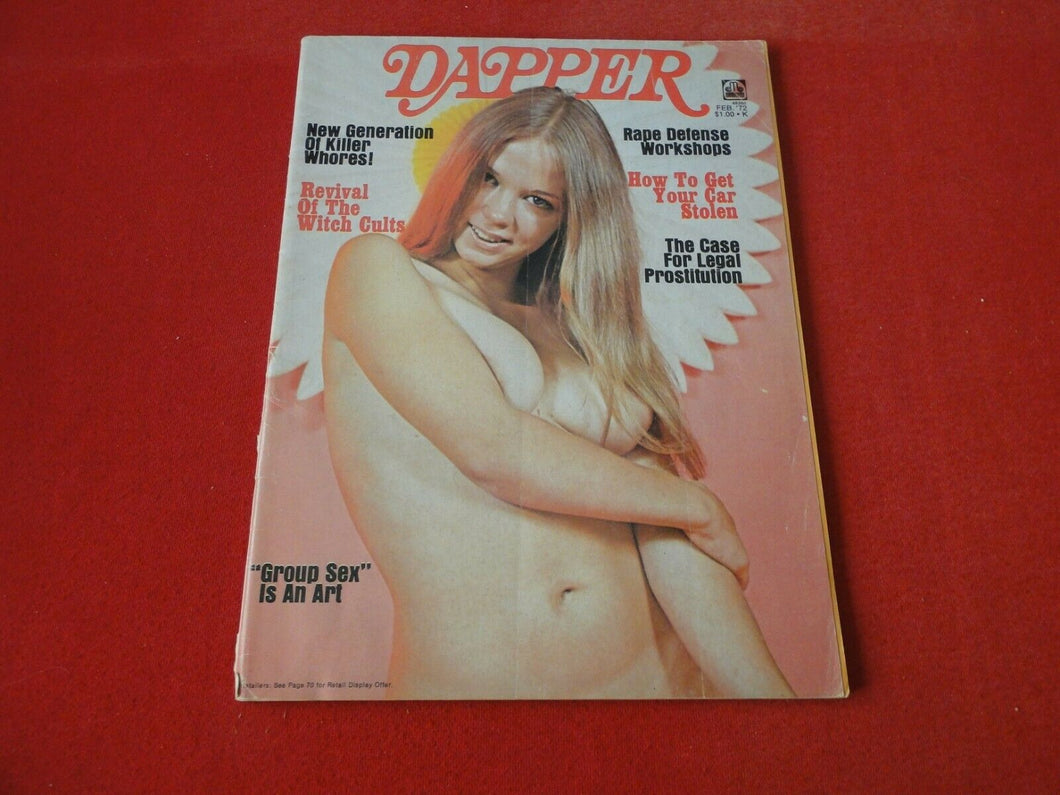 Vintage 18 Year Old + Sexy Erotic Adult Men's Magazine Dapper Feb. 1972       84