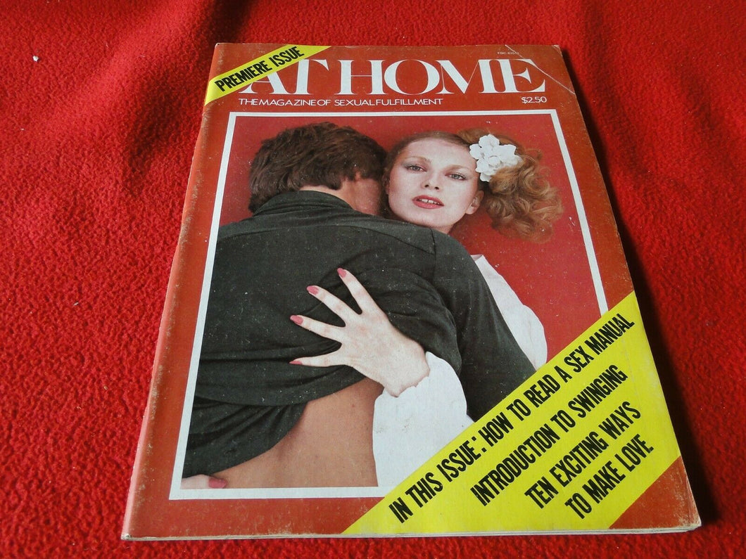 Vintage 18 Year Old + Sexy Erotic Adult Men's Magazine At Home 1977           AT