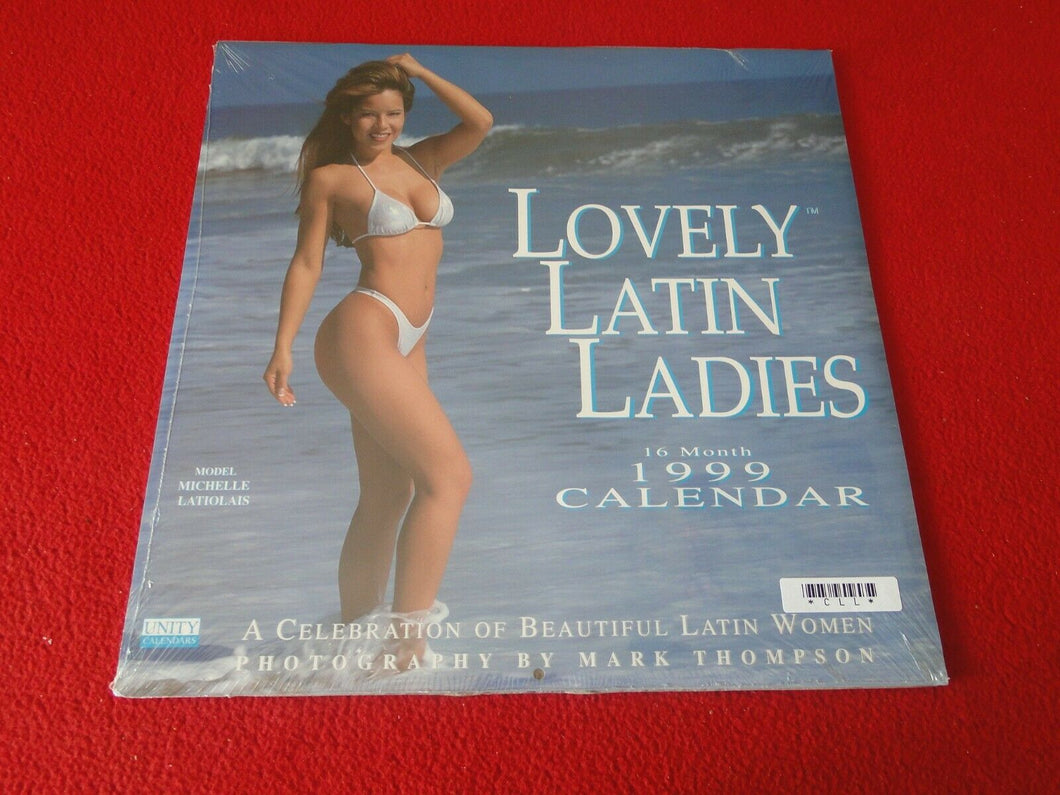 Vintage Large Semi-Nude Pinup Wall Calendar 1999 Lovely Latin Ladies SEALED    D