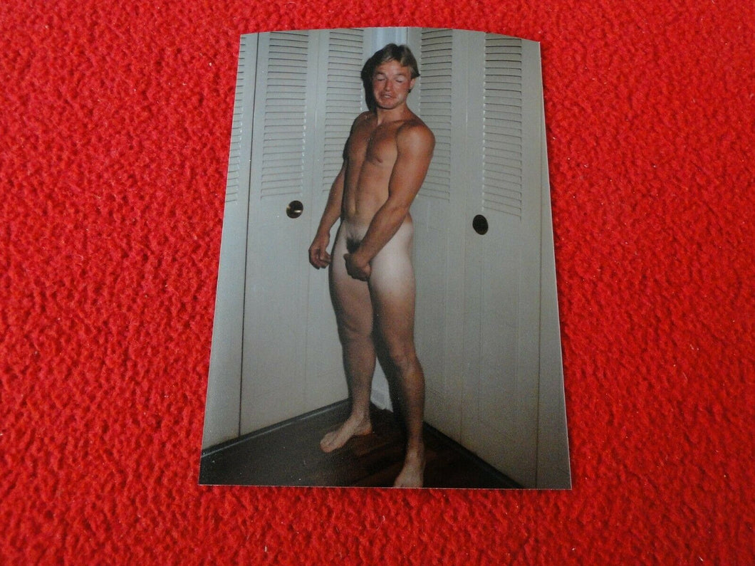 Vintage 18 Year Old + Gay Interest Nude Hot Hung Muscular Male Photo          B3