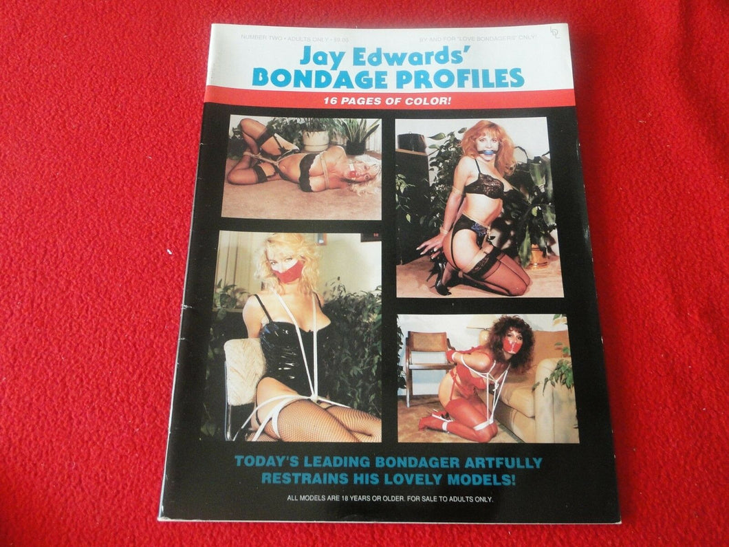 Vintage Nude Erotic Sexy Adult Magazine BDSM Jay Edwards Bondage Profiles     CL