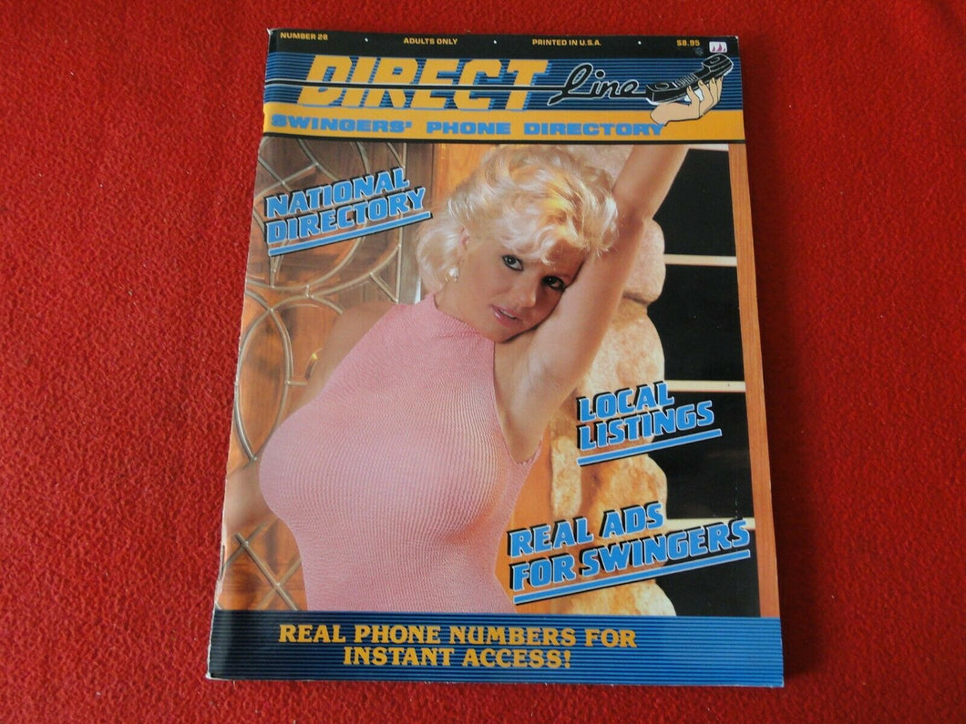 Vintage 18 YO + Nude Erotic Adult Men's Magazine Direct Line                  87