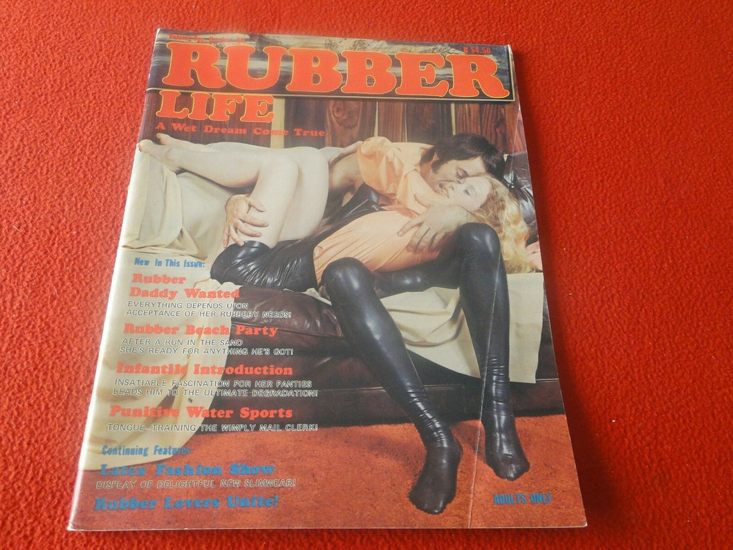 Vintage Nude Erotic Sexy Adult Magazine Fetish Rubber Life House of Milan 1974 (