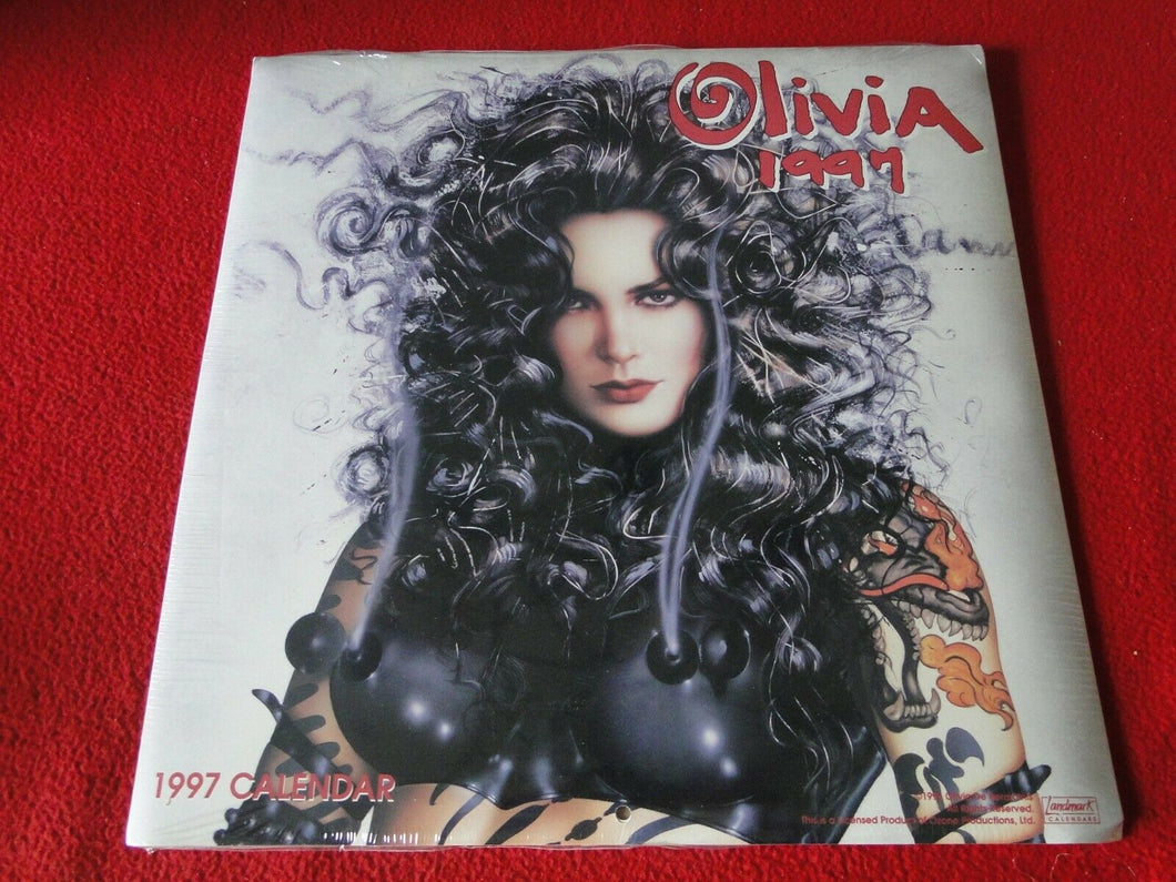 Vintage Large Semi-Nude Pinup Wall Calendar 1997 Olivia SEALED 12 x 12         E