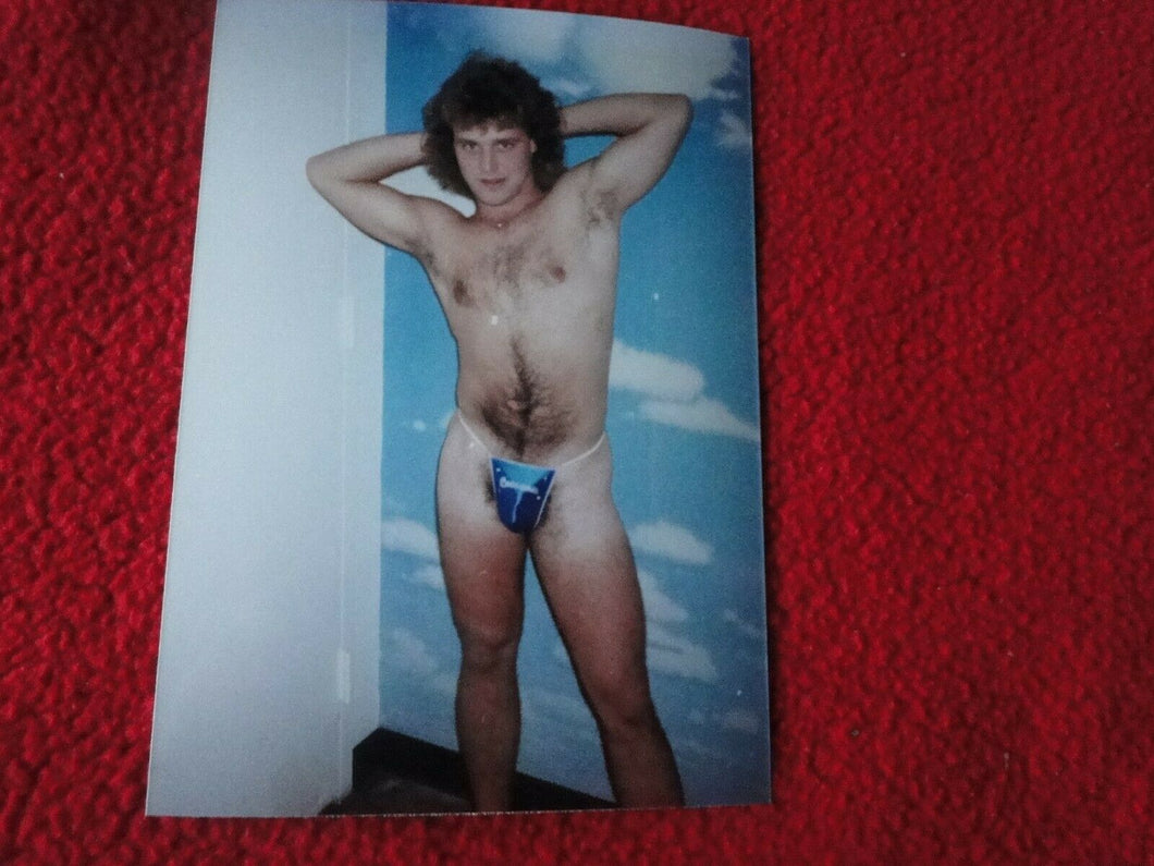 Vintage 18 Year Old + Gay Interest Chippendale Muscle Semi Nude Male Photo   B93