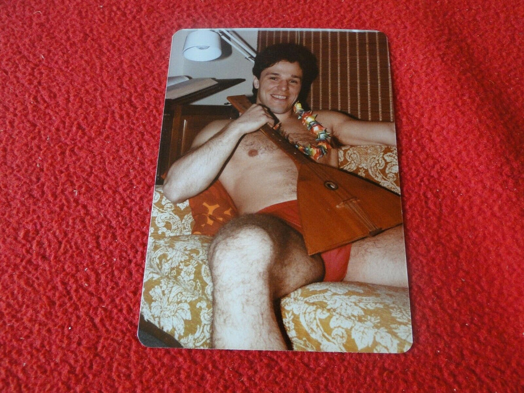 Vintage 18 Year Old + Gay Interest Chippendale Hot Semi Nude Male Photo  A33