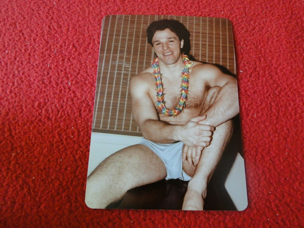 Vintage 18 Year Old + Gay Interest Chippendale Hot Semi Nude Male Photo  A33