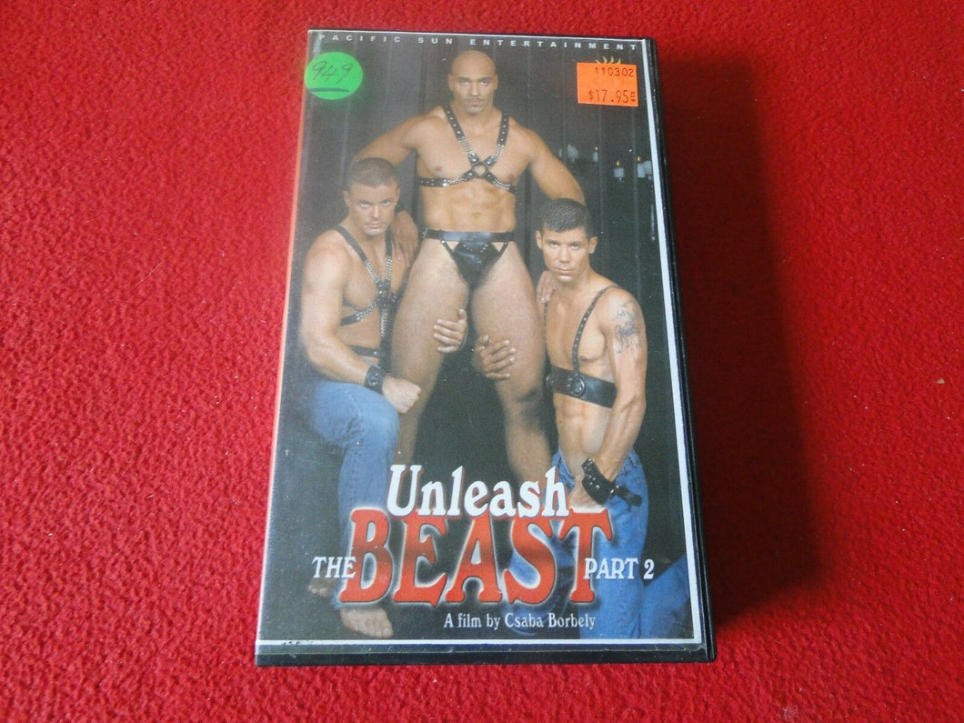 Vintage Adult Erotic Gay Interest VHS Tape BDSM Unleash the Beast Part –  Ephemera Galore