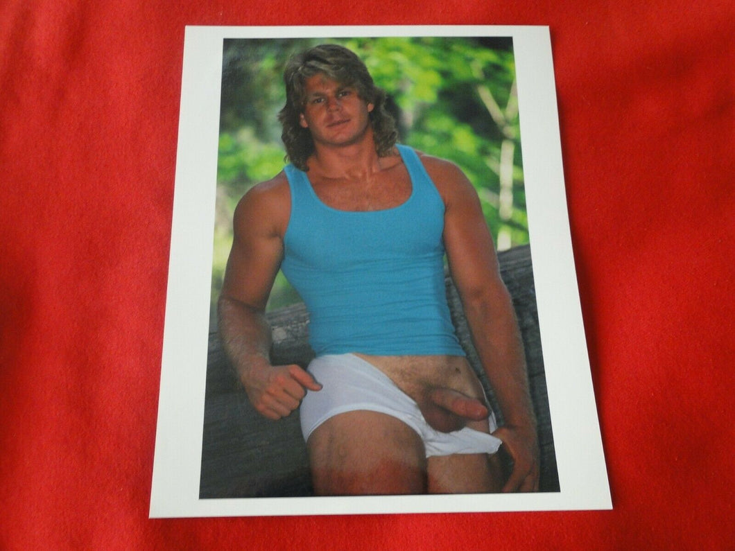 Vintage 18 Y.O. + Gay Interest Nude Hot Hung Muscular Male Photo 8 x 10     D+17