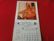 Load image into Gallery viewer, Vintage Semi-Nude Pinup Wall Calendar Playboy 1972 17 x 10                     H
