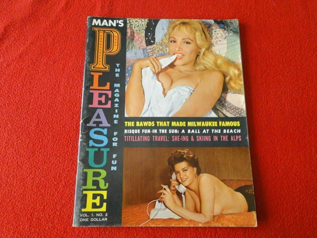 Vintage 18 YO + Nude Erotic Adult Men's Magazine Man's Pleasure Vol. 1 No. 2  21