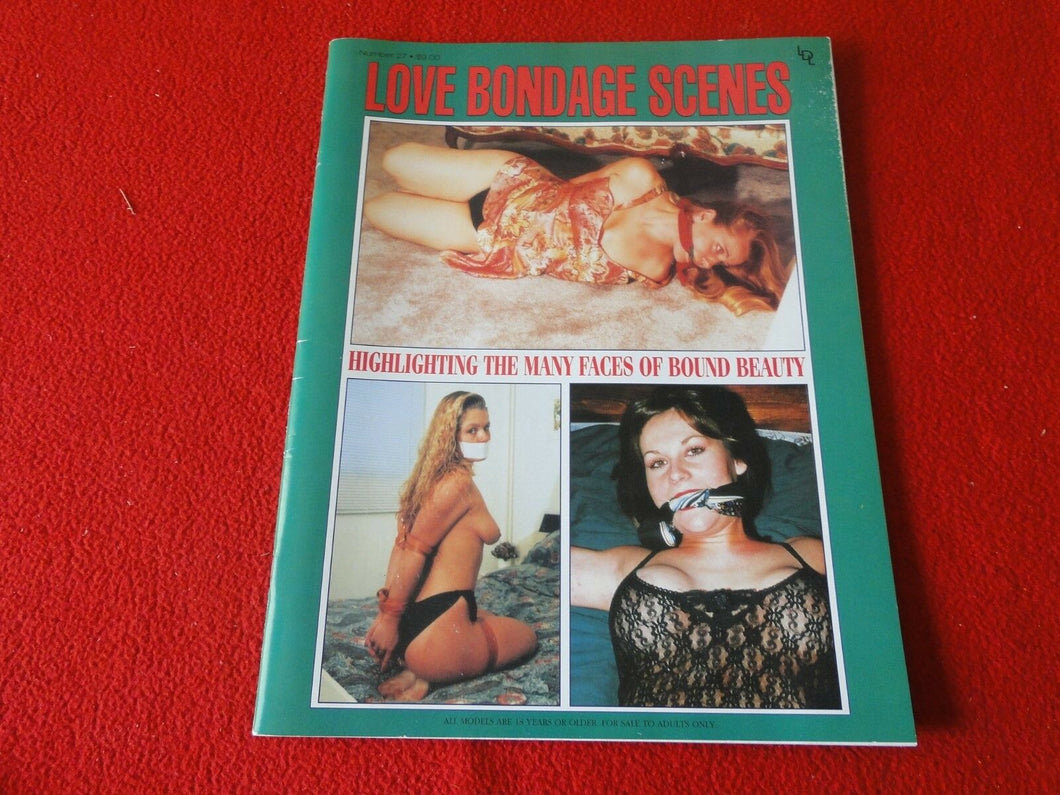 Vintage Nude Erotic Sexy Adult Magazine BDSM Love Bondage Scenes              CM