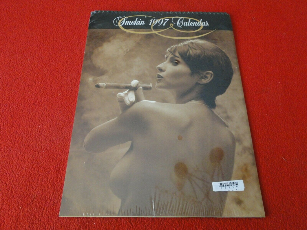 Vintage Large Semi-Nude Pinup Wall Calendar 1997 Smokin' SEALED 15 x 11        D