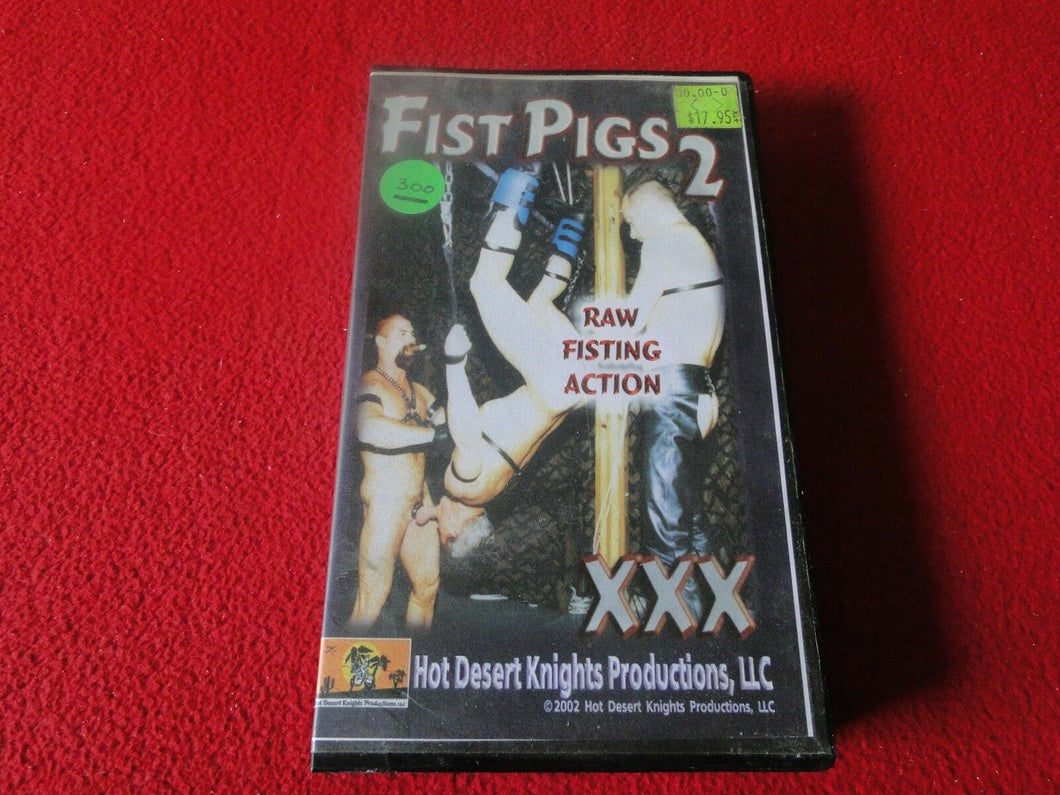Vintage Adult Erotic Gay Interest VHS Tape Fist Pigs 2 XXX