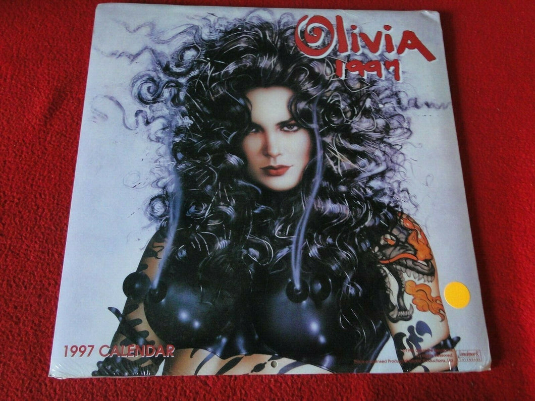 Vintage Large Semi-Nude Pinup Wall Calendar 1997 Olivia SEALED  12 x 12        E