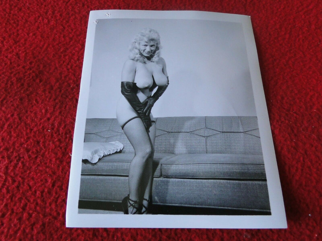 Vintage Nude Erotic Pinup Silver Gelatin Photo Virginia Bell             A76I