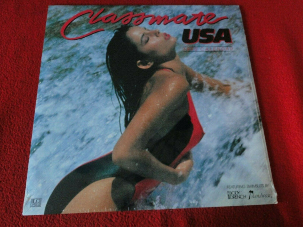 Vintage Large Semi-Nude Pinup Wall Calendar 1990 Classmate USA SEALED 12 x 12  E