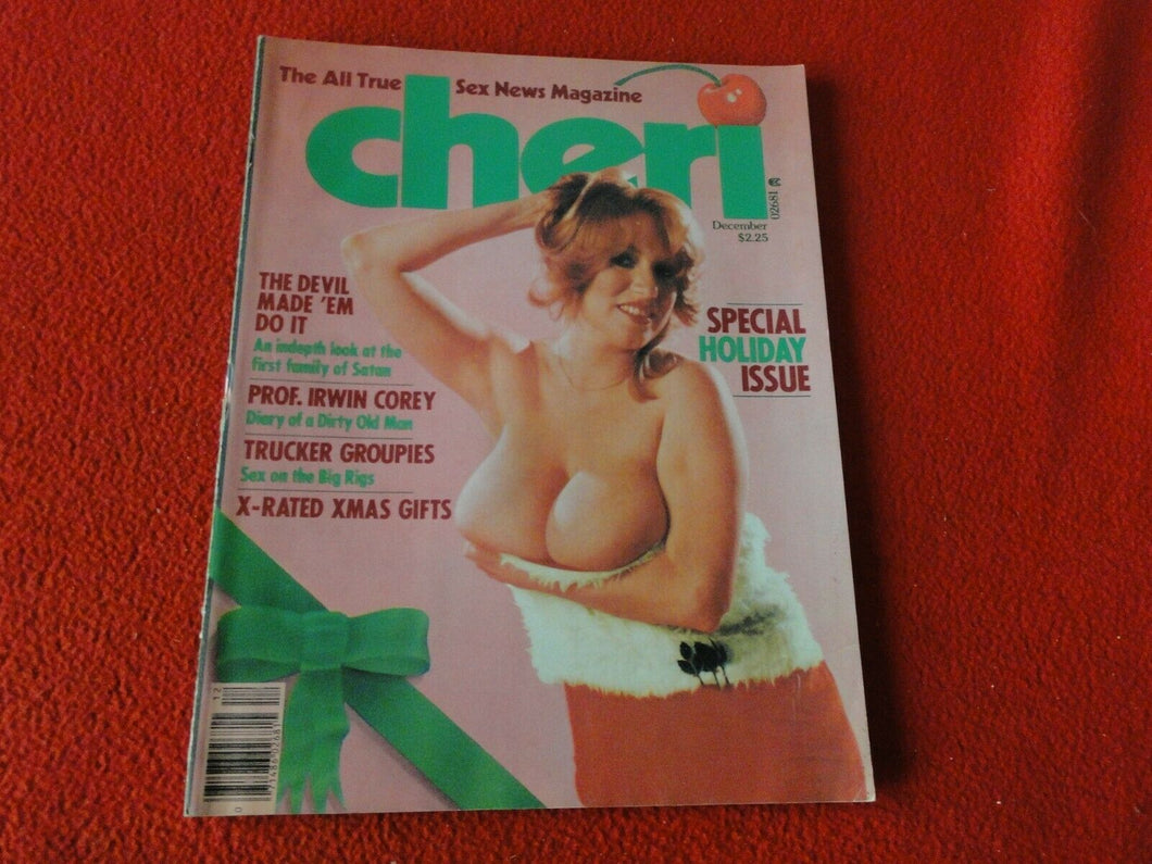 Vintage 18 Year Old + Nude Erotic Sexy Adult Men's Magazine Cheri Dec. 1978   GL