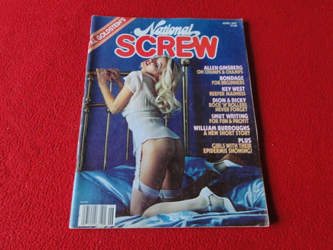Vintage Nude Erotic Sexy Adult Magazine National Screw June 1977              CA