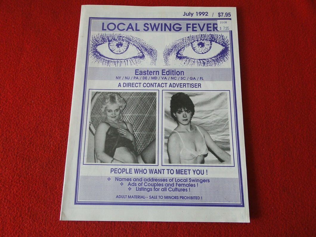 Vintage 18 YO + Nude Erotic Adult Men's Magazine Local Swing Fever 1992       87