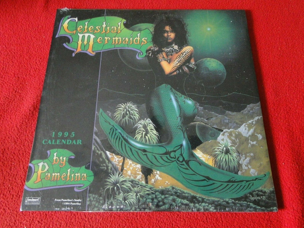 Vintage Large Semi-Nude Pinup Wall Calendar 1995 Celestial Mermaids SEALED     E