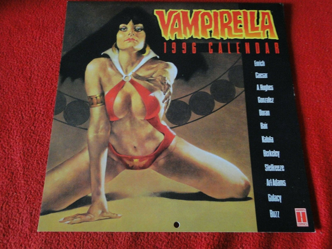 Vintage Large Semi-Nude Pinup Wall Calendar 1996 Vampirella 12 x 12            E