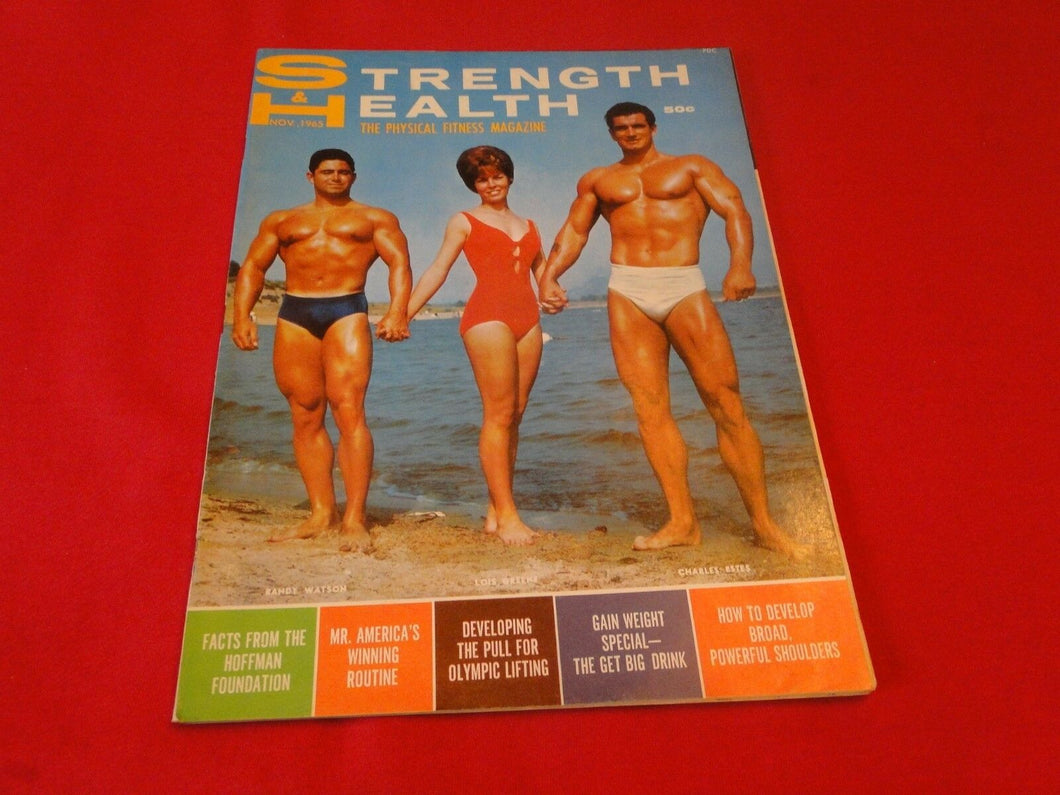 Vintage Gay Interest Body Building Strength & Health Magazine Nov. 1965