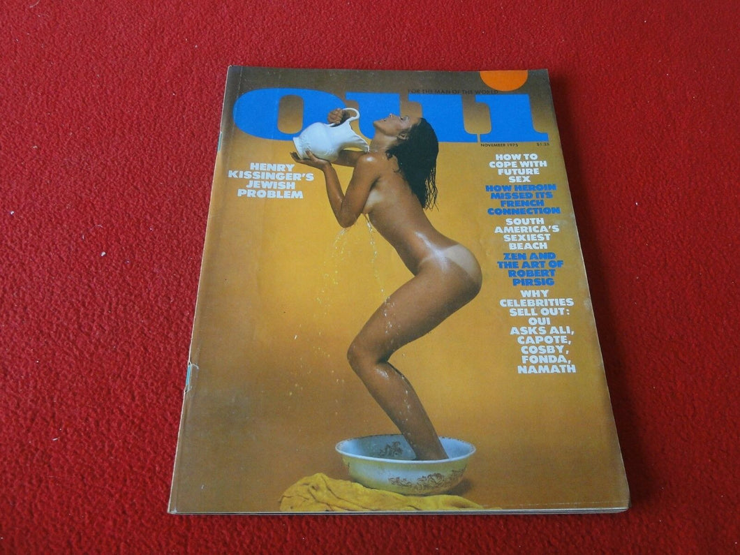 Vintage Nude Erotic Sexy Adult Magazine Oui November 1975          L