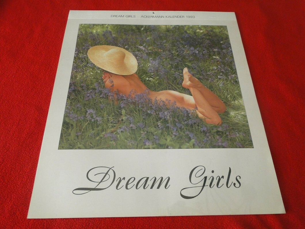 Vintage Semi-Nude Pinup Wall Calendar 1993 Dream Girls 19 x 16                 H