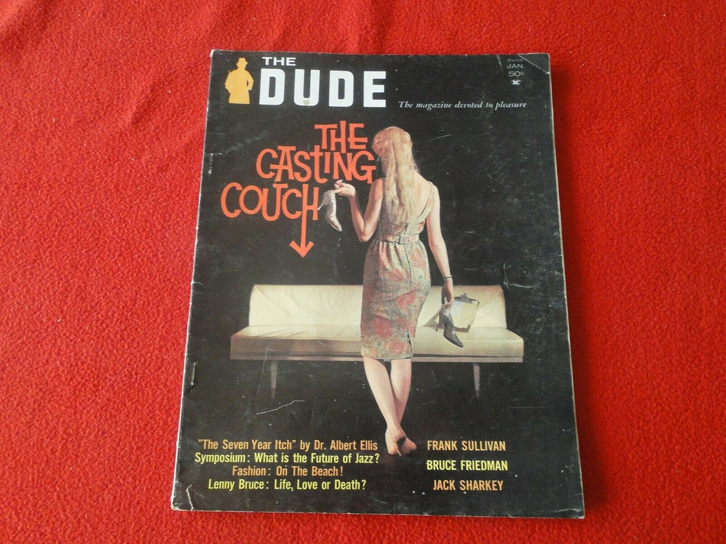 Vintage 18 YO + Nude Erotic Adult Men's Magazine The Dude Jan. 1962           21