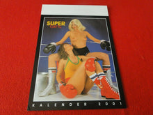 Load image into Gallery viewer, Vintage Large Semi-Nude Pinup Wall Calendar 2001 Super Girls 15 x 12 Inches    D
