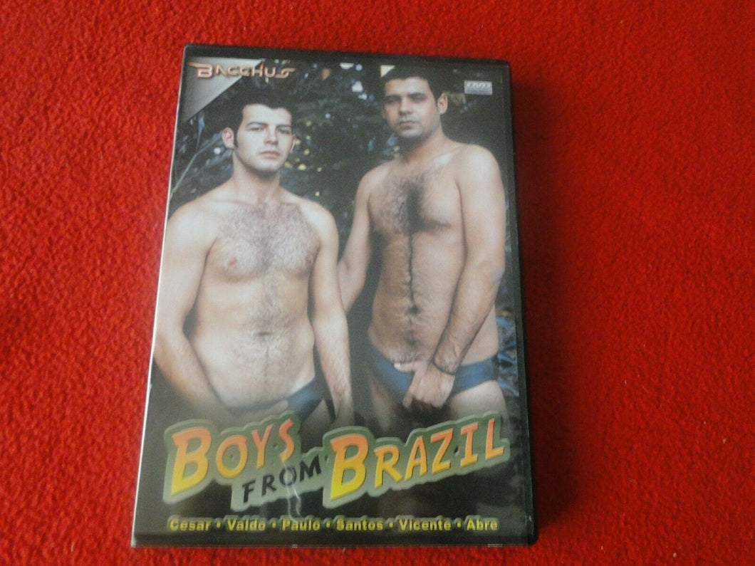 Vintage Adult All Male Gay Porn DVD XXX Boys From Brazil Bacchus              //