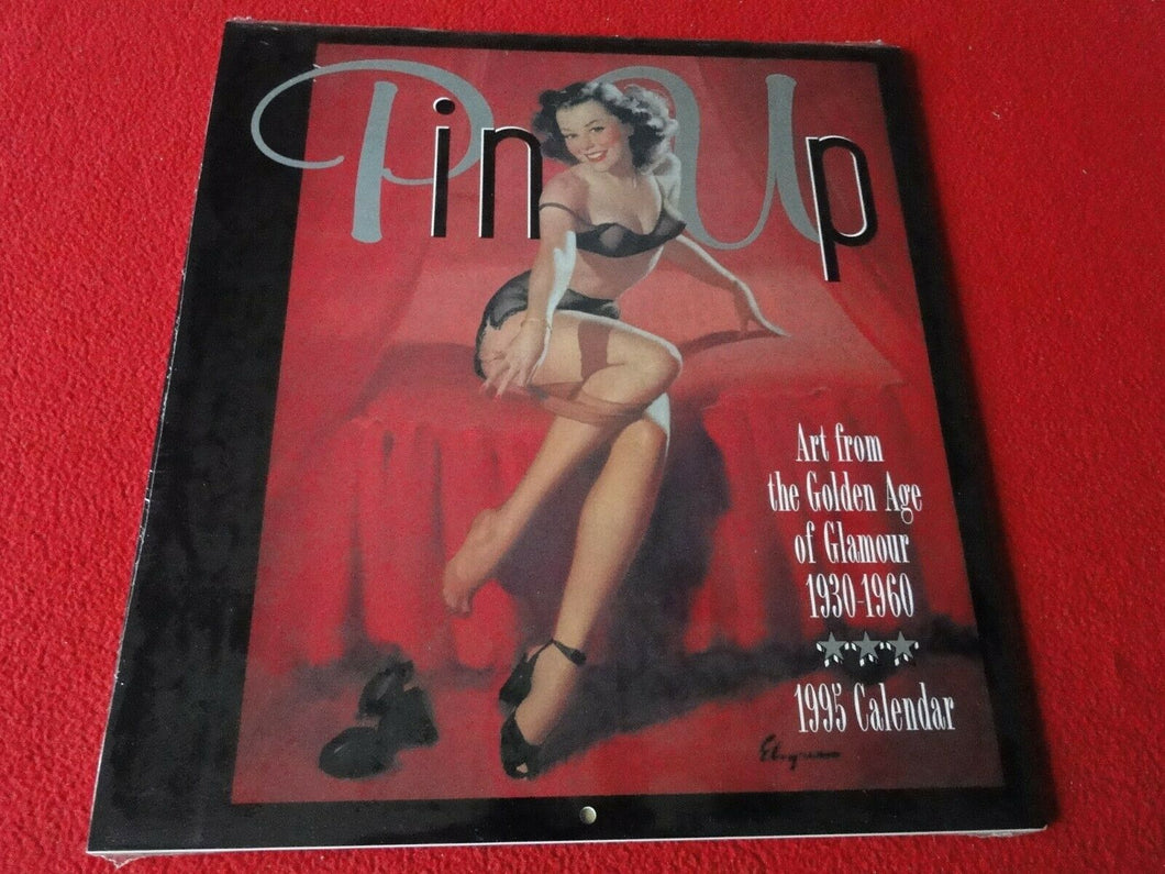 Vintage Large Semi-Nude Pinup Wall Calendar Pin Up Elvgren 12 x 12 SEALED      C