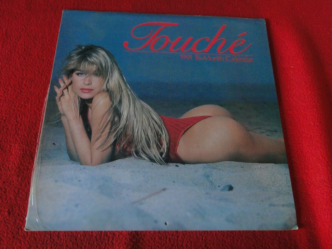 Vintage Large Semi-Nude Pinup Wall Calendar 1991 Touche SEALED 12 x 12         E