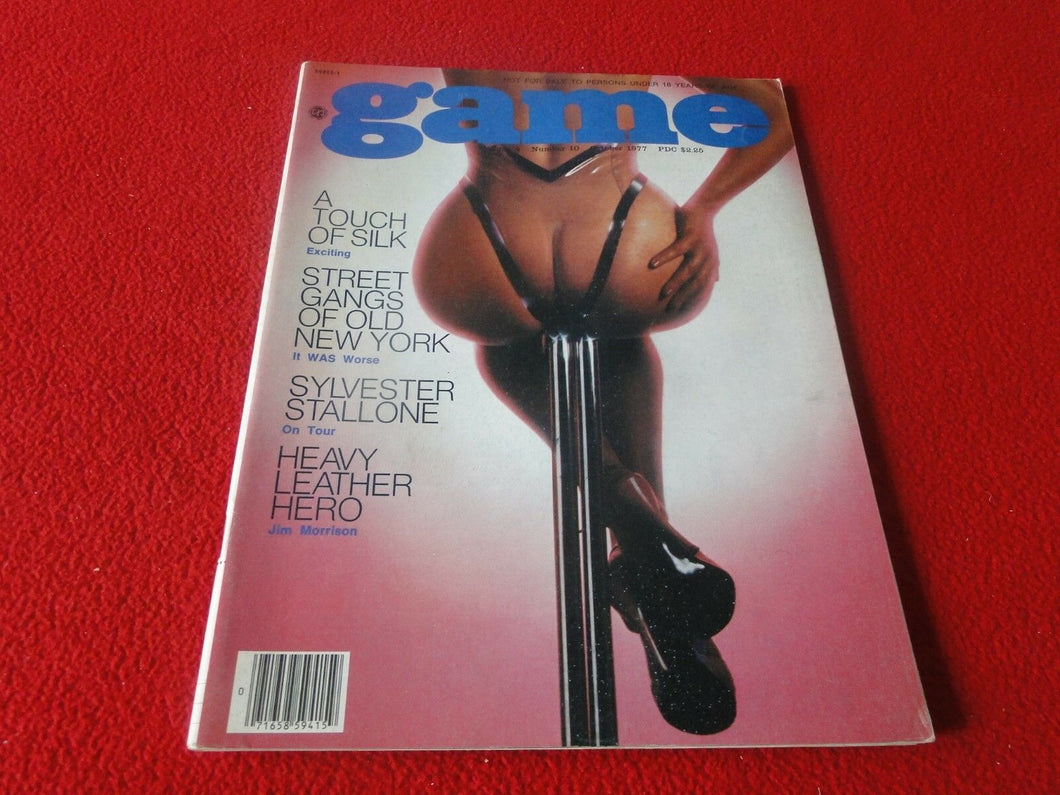 Vintage Nude Erotic Sexy Adult Magazine Game October 1977                     AP