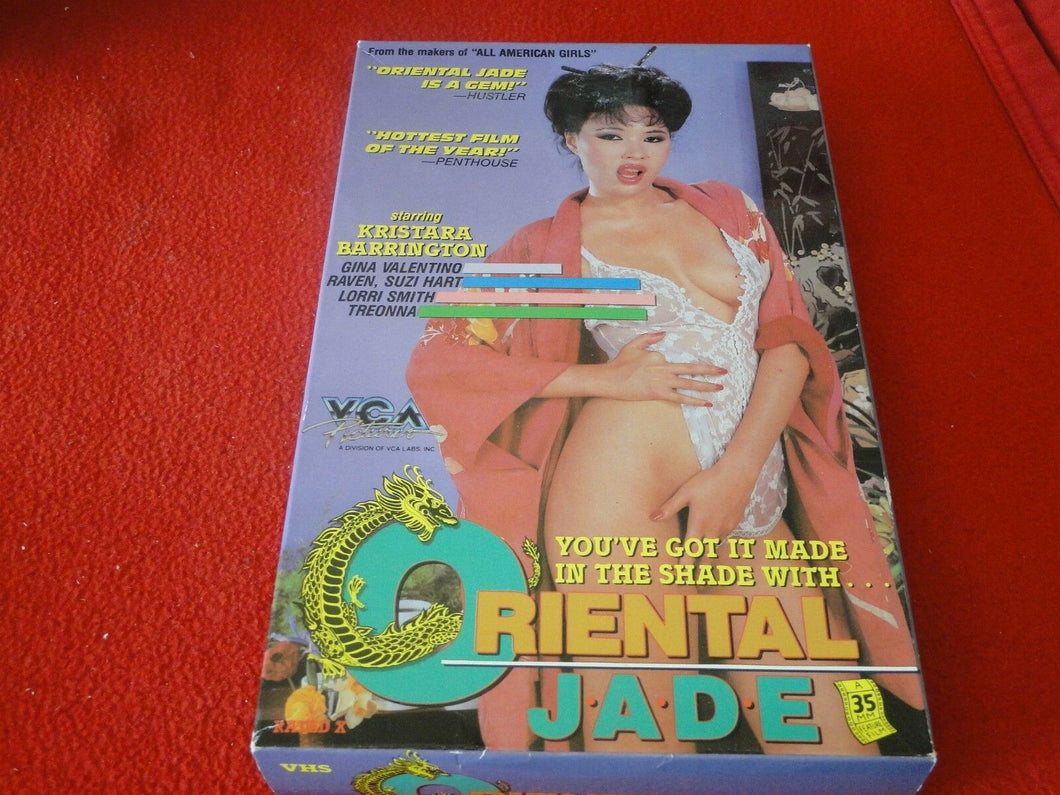 Vintage Adult XXX Porn Video VHS Tape Oriental Jade Kristara Barrington   21