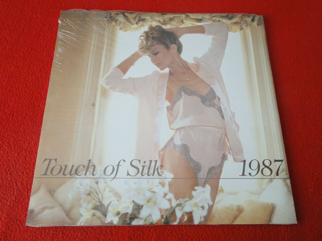 Vintage Large Semi-Nude Pinup Wall Calendar 1987 Touch of Silk SEALED 12 x 12  D