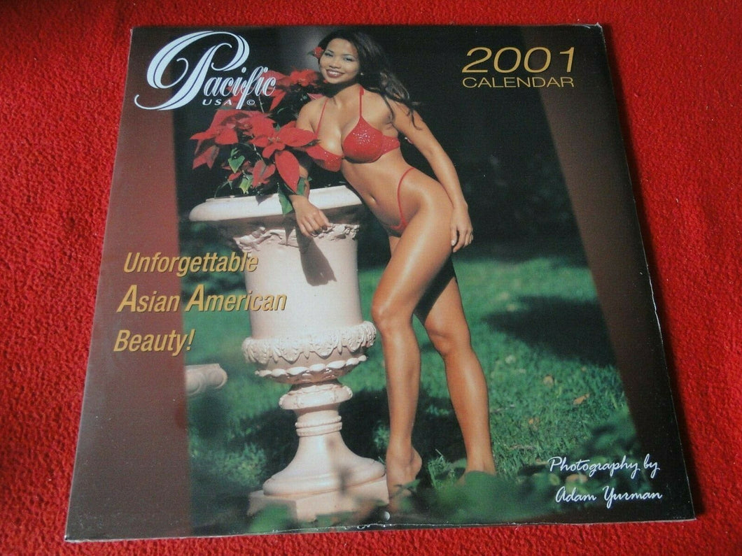 Vintage Large Semi-Nude Pinup Wall Calendar 2001 Pacific USA Asian SEALED      E