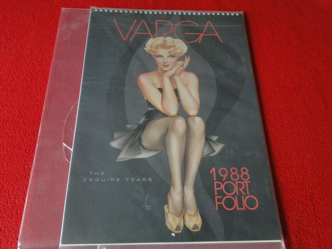 Vintage Large Semi-Nude Pinup Wall Calendar Varga 1988 Esquire Years 15 x 10   B