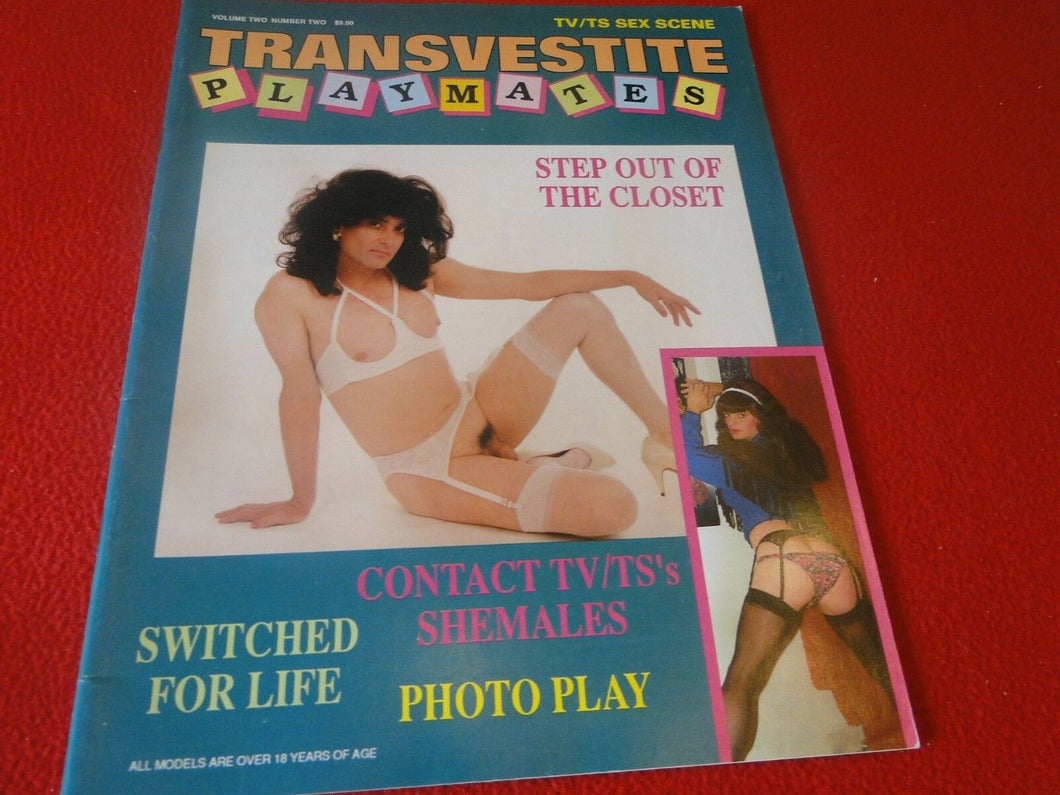 Vintage Nude Erotic Sexy Adult Magazine Transvestite Playmates         EE