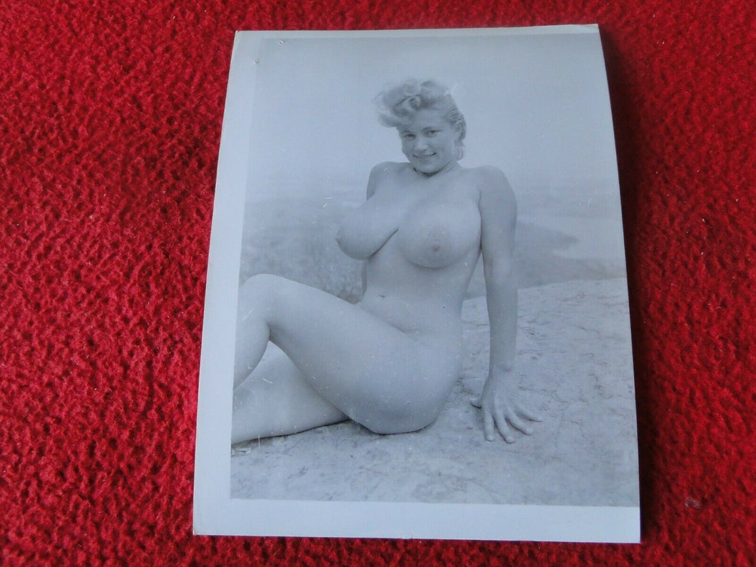 Vintage Nude Erotic Pinup Silver Gelatin Photo Virginia Bell             A76E