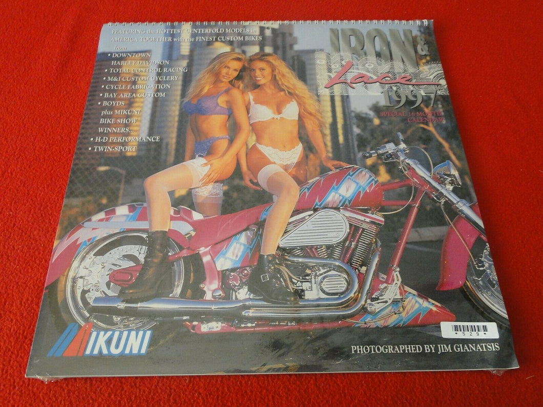 Vintage Large Semi-Nude Pinup Wall Calendar 1997 Lace SEALED 15 x 15 Inches  D