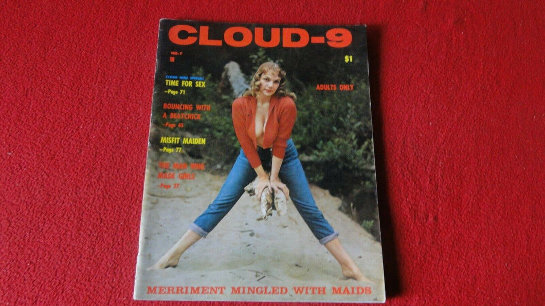 Vintage Rare Erotic Sexy Adult Magazine Cloud-9 Bunny Yeager 1961             YY